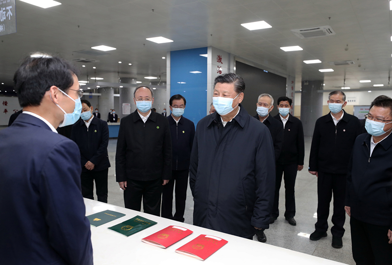 2021年3月23日，習(xí)近平在福建三明沙縣農(nóng)村產(chǎn)權(quán)交易中心考察。