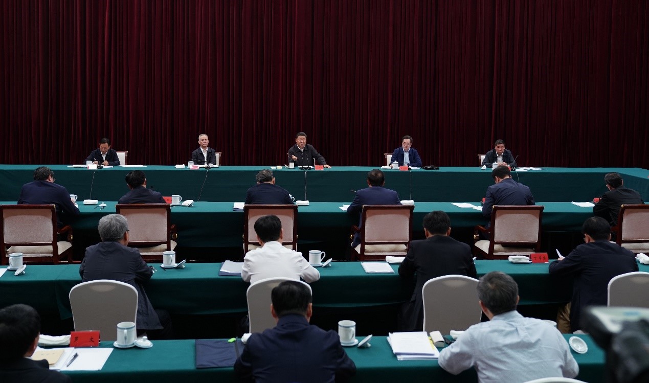 2019年5月20日至22日，中共中央總書記、國家主席、中央軍委主席習(xí)近平在江西考察，主持召開推動中部地區(qū)崛起工作座談會并發(fā)表重要講話。新華社記者 謝環(huán)馳 攝 